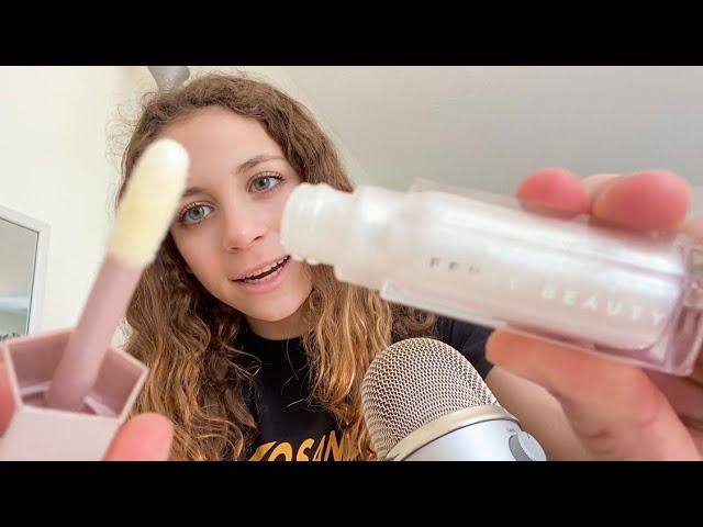 ASMR Diamond Milk Lipgloss: lipgloss noises, application, trigger word 