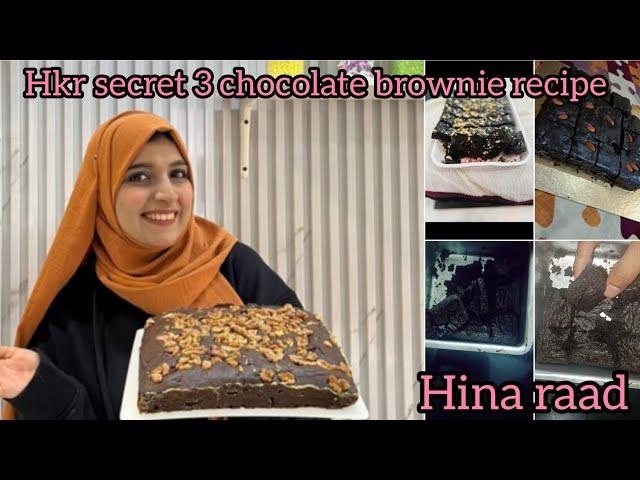 creamycreationbyhkr secret triple chocolate brownie recipe pre-recorded class recipe