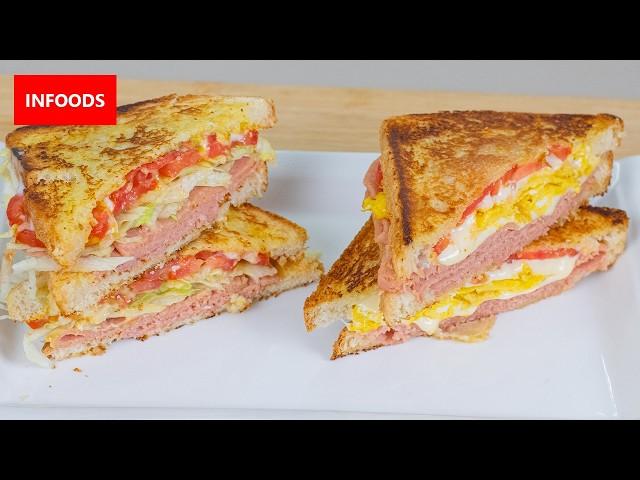 Two Breakfast Sandwich Recipes | How to Make Sandwhiches | Infoods