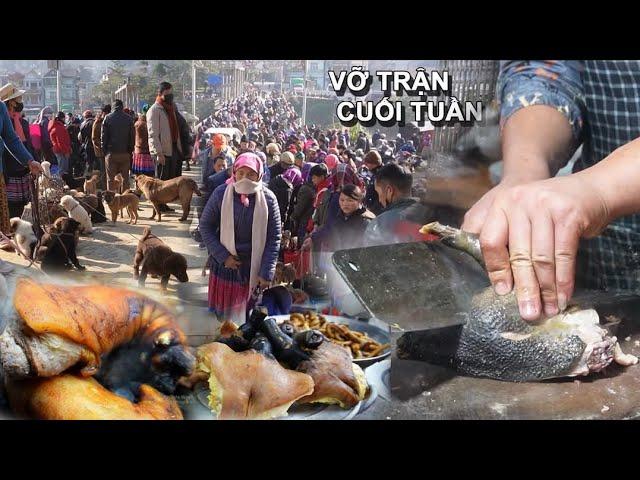 BAC HA MARKET | Attractive Cuisine: Thang Co, Local Pig, Black Chicken & Rare Herbs | Vietnam travel