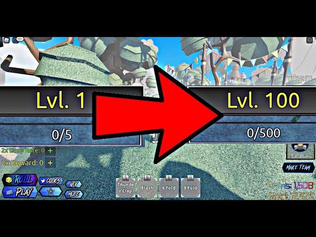 (CODES) How To Get Level 100 Units Fast in Anime Mania