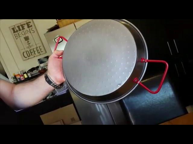 How to get rid of rust on  carbon steel paella pans