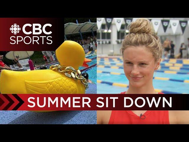 Everything is just ducky for Summer McIntosh ahead of World Aquatics Championships | CBC Sports