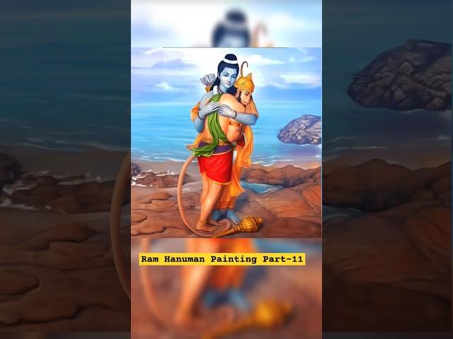 Ram Hanuman Paintin Part-11#god #trending #painting #shorts #viralvideo  #bhagwan #bhakti #hanumanji