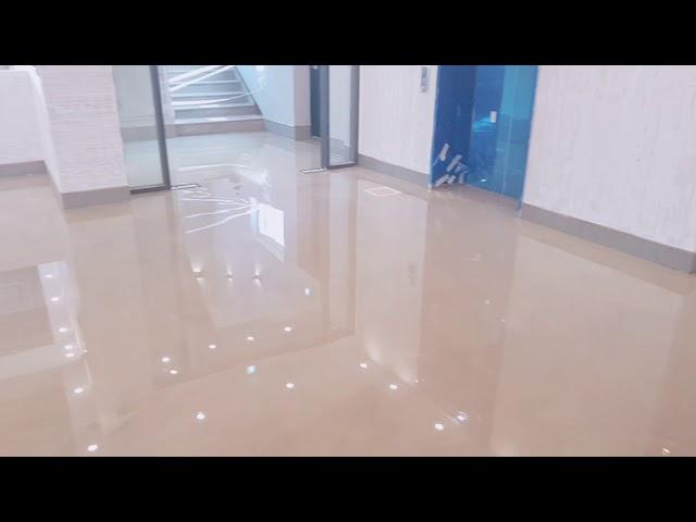 빈티지바닥 시공,Gray vintage floor 에폭시라이닝