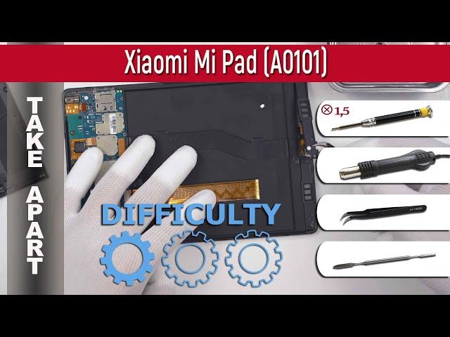 How to disassemble  Xiaomi Mi Pad (A0101) Take apart Tutorial