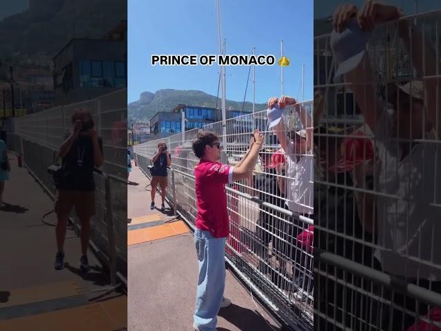Charles Leclerc meeting fans at his home race in Monaco ️
