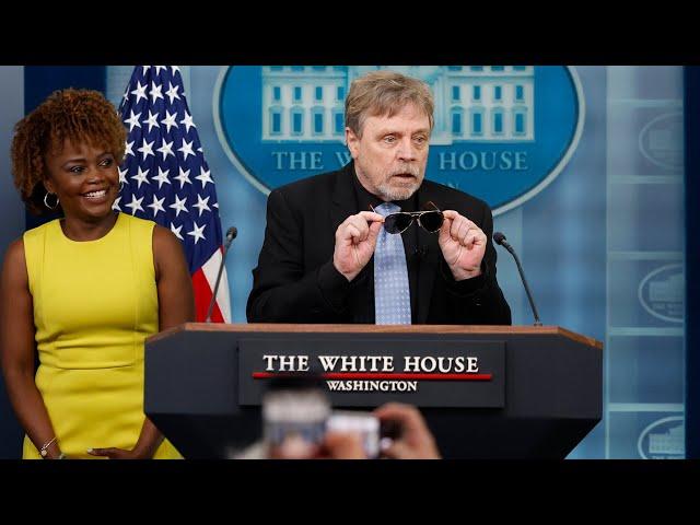 'Joe-B-Wan Kenobi': Mark Hamill crashes White House press briefing