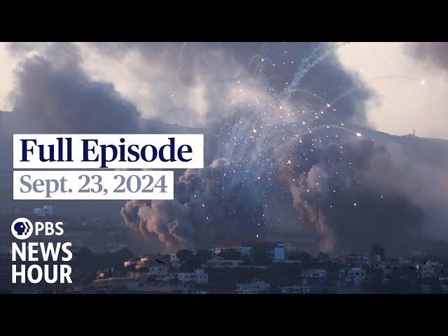 PBS News Hour full episode, Sept. 23, 2024