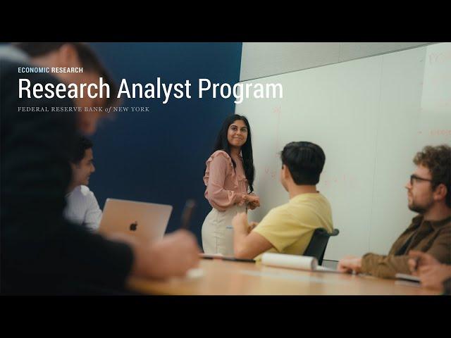 Working as a Research Analyst in the New York Fed’s Economic Research Group