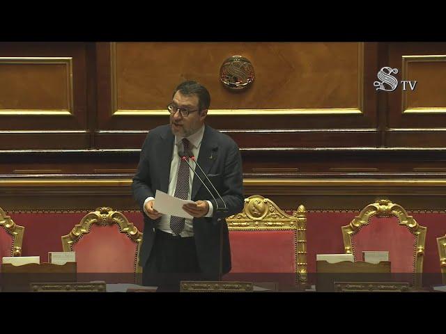 Senato della Repubblica: il ministro Salvini al Question Time