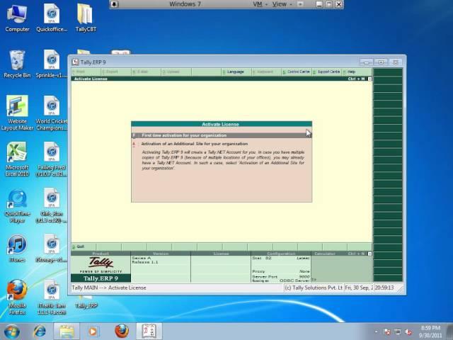 Install & Activaton of Tally ERP9