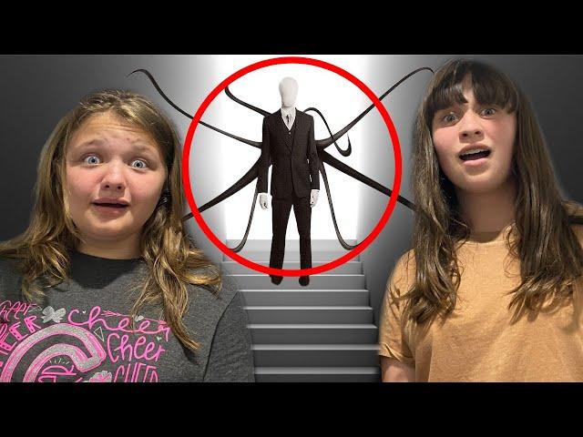 SLENDER MAN in OUR HOUSE! Aubrey SEES the SLENDERMAN!!