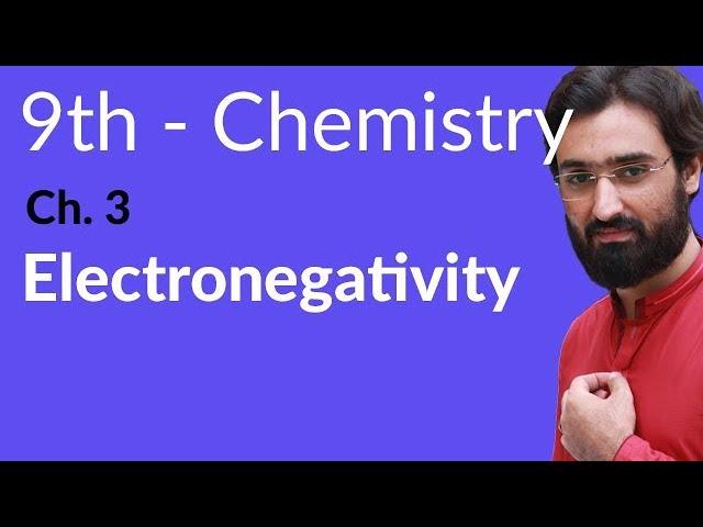 Matric part 1 Chemistry, Electronegativity - Chemistry Chapter 3 - 9th Class Chemistry