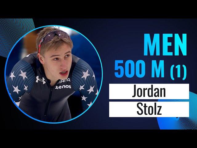 Jordan STOLZ (USA) | Winner | 500m (1) Men | Quebec City 2024 | #SpeedSkating