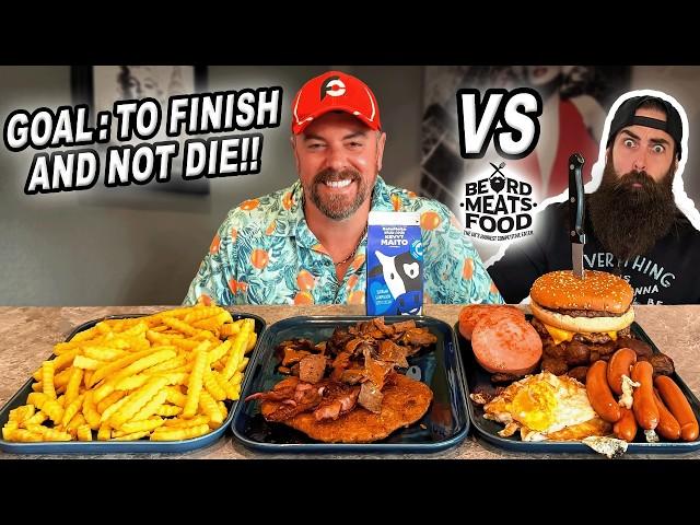 Smashing @Beardmeatsfood's Record vs Herkkules' Brunch Food Challenge in Finland!!