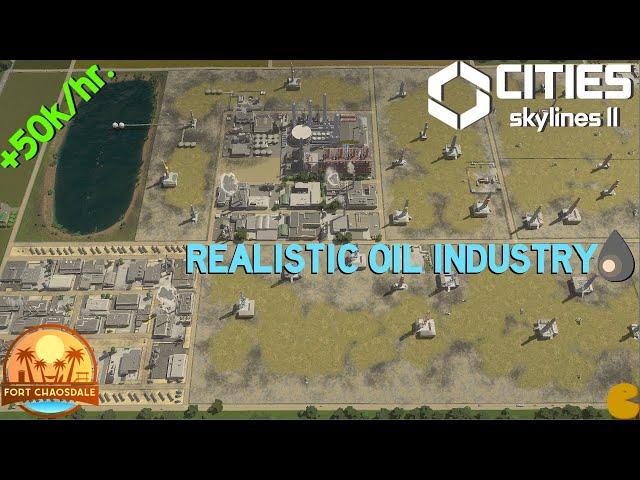 A REALISTIC and PROFITABLE oil industry | CITIES SKYLINES 2