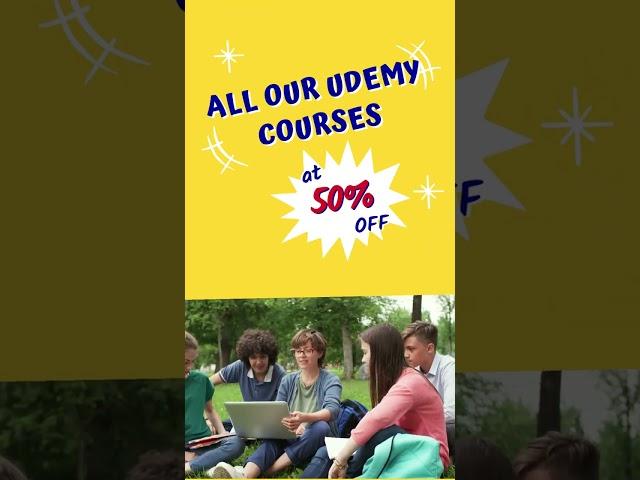 50% OFF on all our Udemy courses OFFER OFFER OFFER #beenumlearning #shorts #oracle