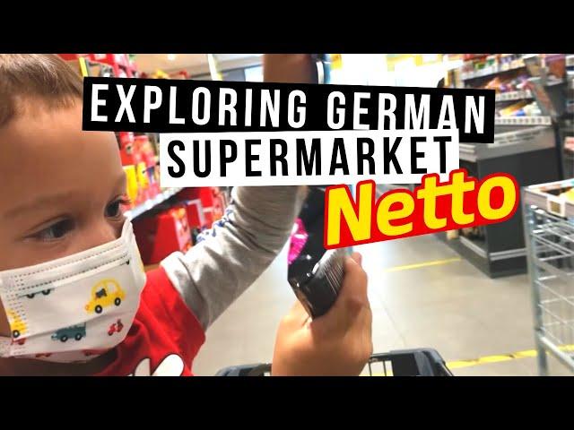 Exploring a German cheap supermarket called Netto and Pizza with Oma