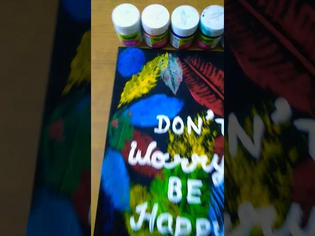 Let's do leaf painting️ | Awesome Amrita #shorts