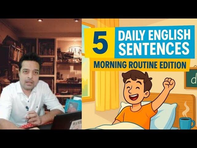 5 Must-Know English Sentences for Your Morning Routine For Beginers | Learn English | Language nerds