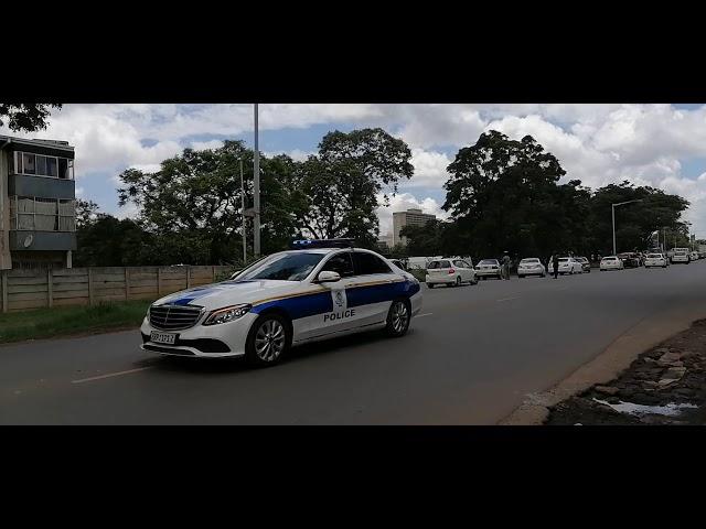 Watch the Zim Presidential Motorcade