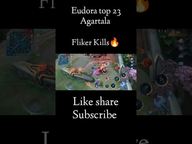 Eudora Flicker kills #mlbb #youtubeshorts #eudora