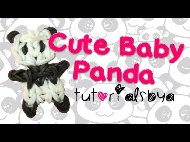 NEW Cute Baby Panda Rainbow Loom Charm/Figurine Tutorial