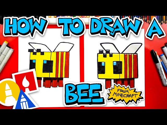 How To Draw A Minecraft Bee