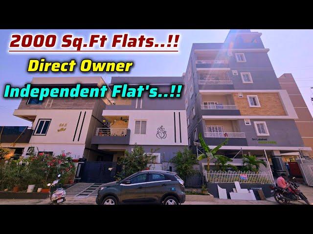 2000 Sq.Ft || EAST FACING || Brand New 3 Bhk Flats For Sale || Independent Flats || Direct Owner HYD