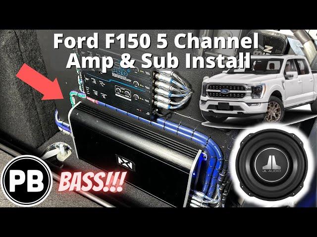 2021 - 2025+ Ford F150 5 Channel Amp & Sub Install (to Factory radio)