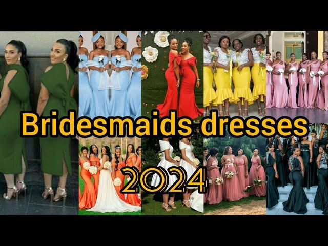 Latest bridesmaids dresses ladies | Gown Styles for maid of honor | Bridesmaid dresses 2024