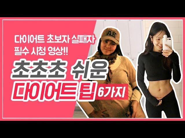 [무조건 살 빠지는 다이어트 방법/팁 6가지] 다이어트 식단 이렇게 하면? 성공 각ㅣ6 Easy Diet Tipsㅣ다노티비