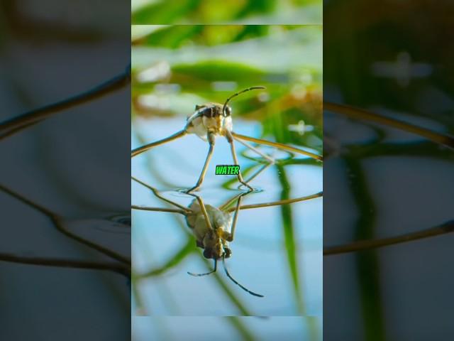 How Does This Insect Float on Water? #facts #interestingfacts #wildlife #animals #animallover