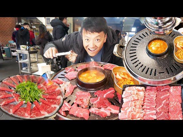 "STANDING ONLY" Korean BBQ in Seoul South Korea | 100 Foods to Eat Before You Die #56