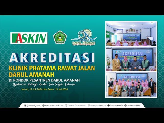 AKREDITASI KLINIK PRATAMA RAWAT JALAN DARUL AMANAH