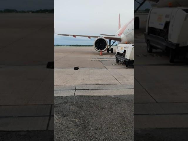 Easyjet Airbus Engine Spinning In The Wind