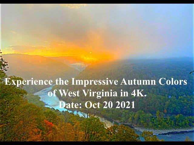 Experience the impressive autumn colors of West Virginia in 4K.(Date: Oct 2021)