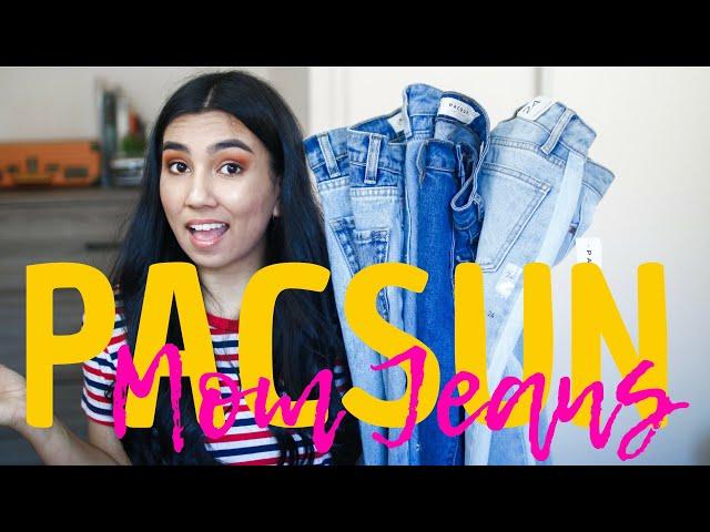 PacSun Mom Jeans Try On Review