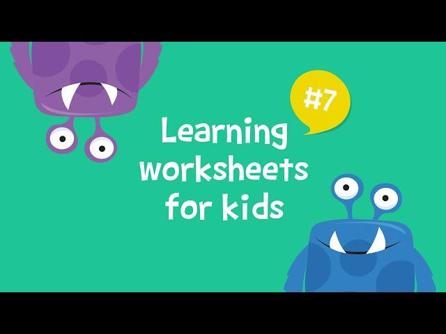 Learning worksheets for kids | Kids Academy #7