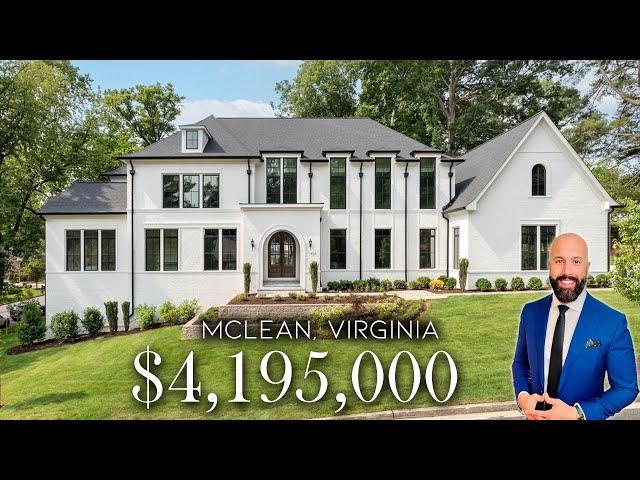 Stately Single Family House in McLean Virginia | New Construction Luxury Home Tour