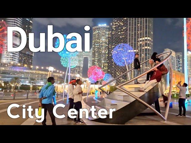 Dubai [4K] Amazing City Center, Burj Khalifa Walking Tour 