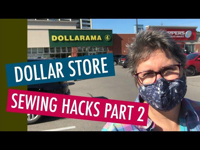 BUDGET SEWING - 10 SEWING HACKS FROM THE DOLLAR STORE PART 2