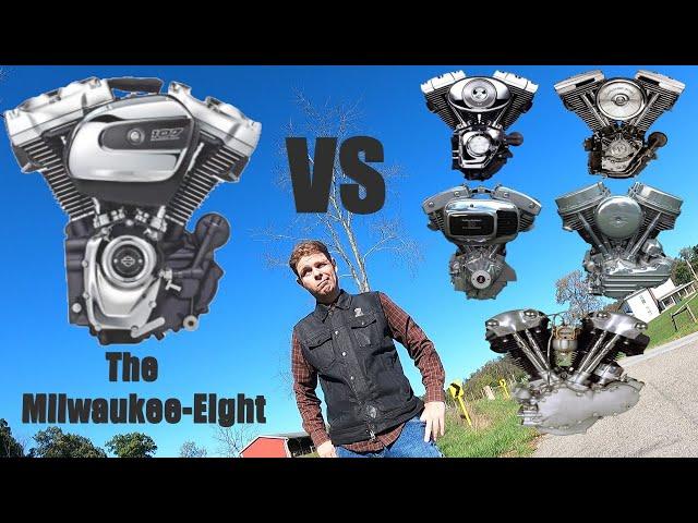 The Milwaukee-8 vs Harley Davidson's previous engines