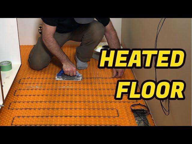 How To Install Floor Heating Cable System (Ditra Heat)