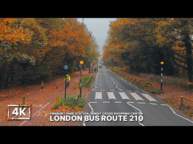 London Bus Ride through North London Neighbourhoods  | Bus 210 from Finsbury Park to Brent Cross