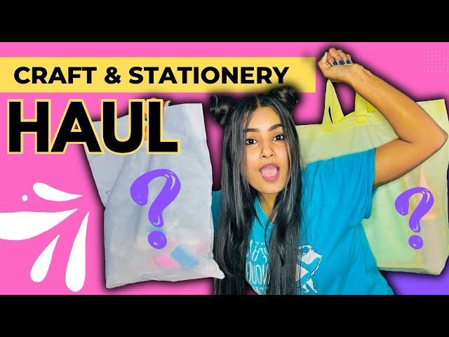 Biggest Craft & Stationery Haul  #crafteraditi #crafthaul #stationeryhaul #haul @CrafterAditi