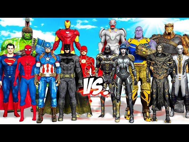 THE AVENGERS & JUSTICE LEAGUE VS THANOS ARMY - EPIC SUPERHEROES WAR