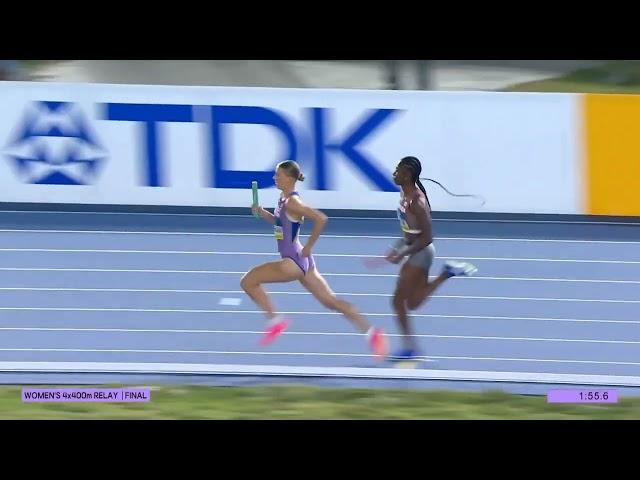 USA blows out the competition in 2024 women's 4x400m at World Athletics Relays