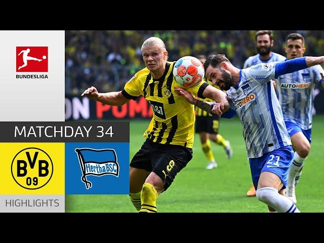 Borussia Dortmund - Hertha Berlin 2-1 | Highlights | Matchday 34 – Bundesliga 2021/22